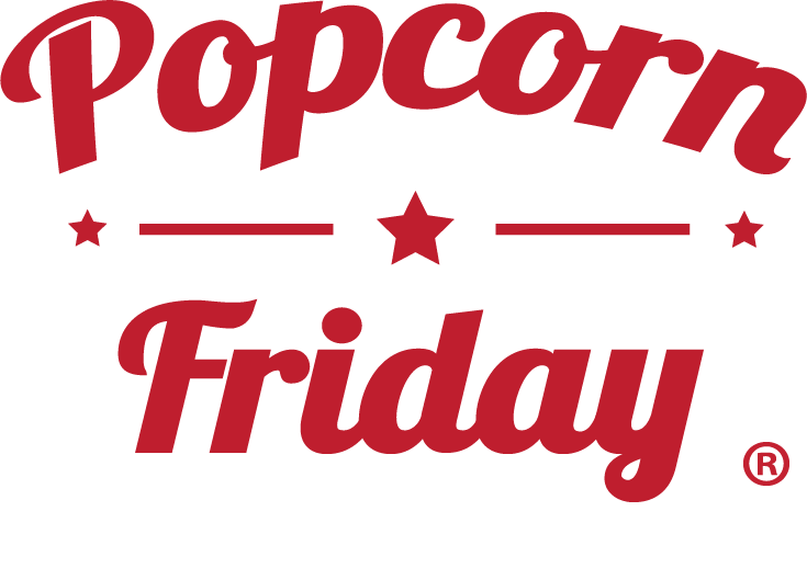 popcorn friday logo with bigr trademark